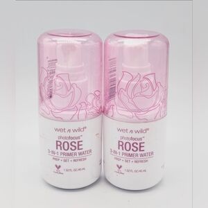 Wet n Wild Photofocus Rose Primer Water Duo 1.52Fl Oz BNIB